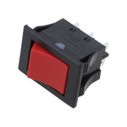 Comutator rocker roșu IP67 fără siguranță | Electronic-mag.ro | Componente Electronice