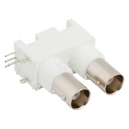 Conector BNC unghi 90° 50Ω THT | Electronic-mag.ro | Componente Electronice