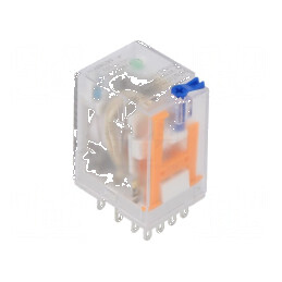 Releu electromagnetic 4PDT 110VDC - capacitate maximă de 5A | Electronic-mag.ro | Componente Electronice