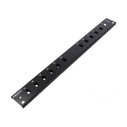 Panou frontal 1U negru | Electronic-mag.ro | Componente Electronice