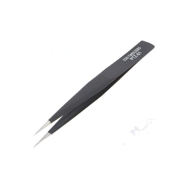 Pensetă ESD cu vârf ascuțit 125mm | Electronic-mag.ro | Componente Electronice