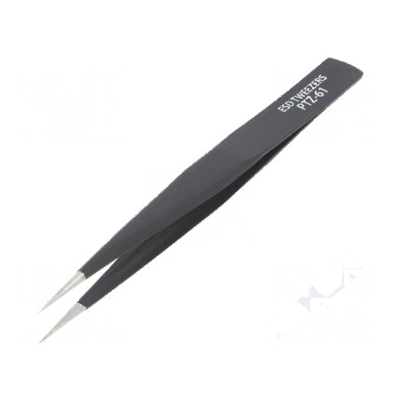 Pensetă ESD cu vârf ascuțit 125mm | Electronic-mag.ro | Componente Electronice