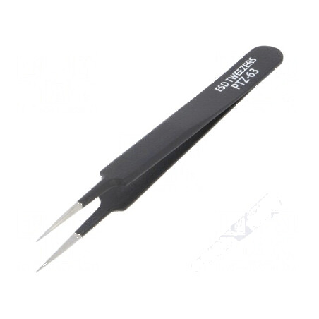 Pensetă ESD, 113mm, vârf ascuțit | Electronic-mag.ro | Componente Electronice