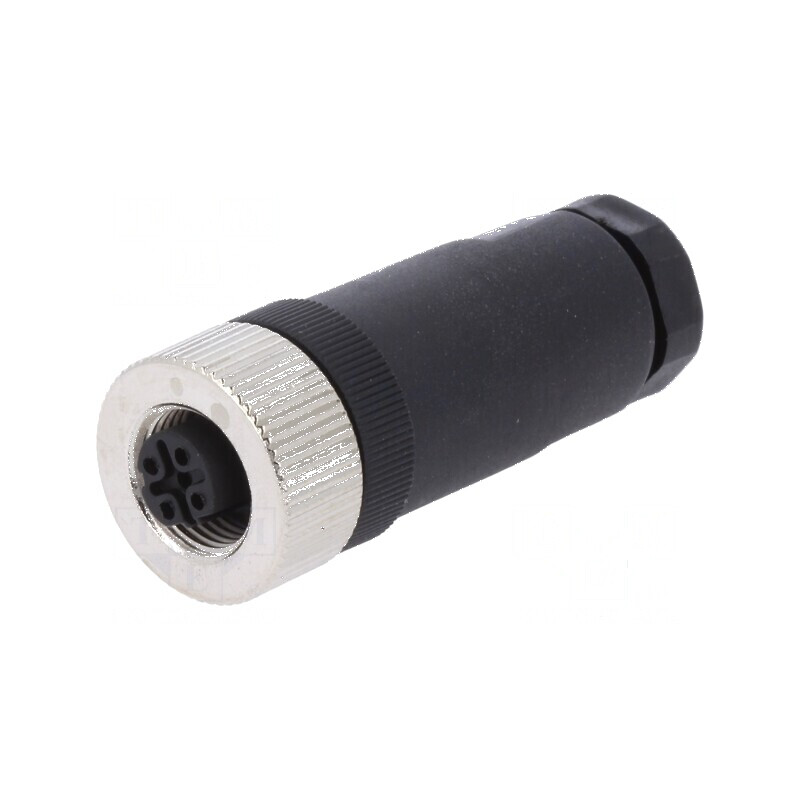 Conector Ethernet M12 PIN 4 Mama | Electronic-mag.ro | Componente Electronice