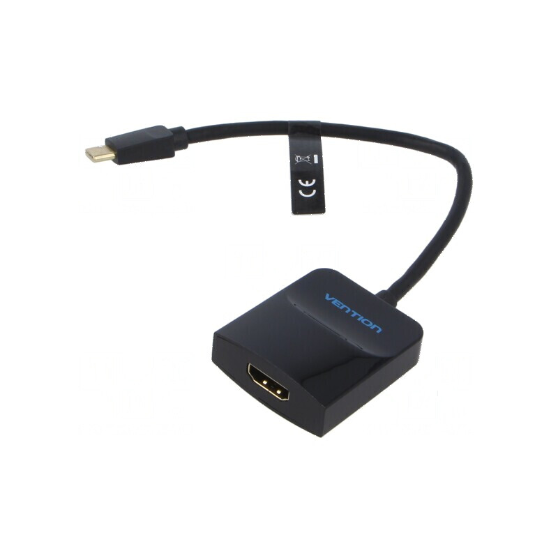 Adaptor HDMI USB C negru 0,15m | Electronic-mag.ro | Componente Electronice