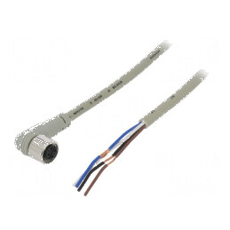 Cablu de conectare M12 PIN: 4 în unghi 2m mufă CL mamă - Cablu de conectare M12 PIN: 4 în unghi 2m | Electronic-mag.ro | Componente Electronice