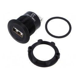 Adaptor USB A soclu, USB 2.0 Filet: M22 | Electronic-mag.ro | Componente Electronice