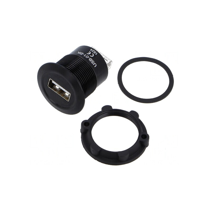 Adaptor USB A soclu, USB 2.0 Filet: M22 | Electronic-mag.ro | Componente Electronice