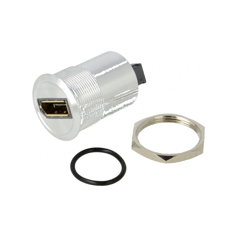 Adaptor pentru montare pe panou cu piuliță din spate - Filet M25 | Electronic-mag.ro | Componente Electronice