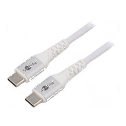 Cablu USB 2.0 USB C 3m alb | Electronic-mag.ro | Componente Electronice