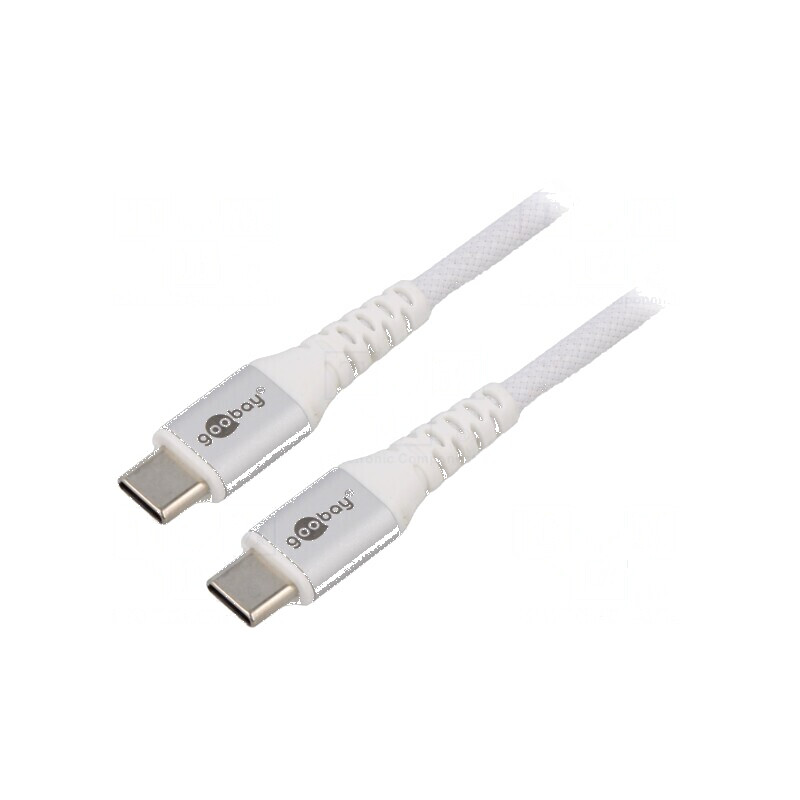Cablu USB 2.0 USB C 3m alb | Electronic-mag.ro | Componente Electronice
