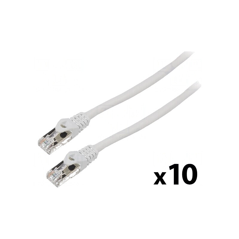 Patch cord F/UTP 6 litat CCA PVC gri 2m 26AWG Fire: 8 10buc. - Cablu de internet gri 2m | Electronic-mag.ro | Componente Electronice Patch cord F/UTP 6 litat CCA PVC gri 2m 26AWG Fire: 8 10buc. - Cablu de internet gri 2m | Electronic-mag.ro | Componente Electronice
