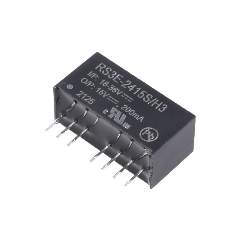 Convertor DC/DC 3W 18-36V la 15V 200mA SIP8 | Electronic-mag.ro | Componente Electronice