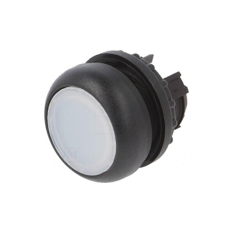 Comutator acţionat prin apăsare 22mm Alb IP67 | Electronic-mag.ro | Componente Electronice