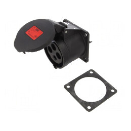 Conector AC trifazat 32A 400VAC IP54 | Electronic-mag.ro | Componente Electronice