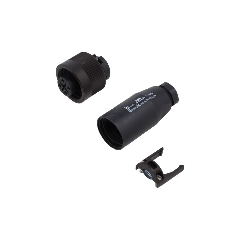 Conector circular cu 4 pini - 400V | Electronic-mag.ro | Componente Electronice