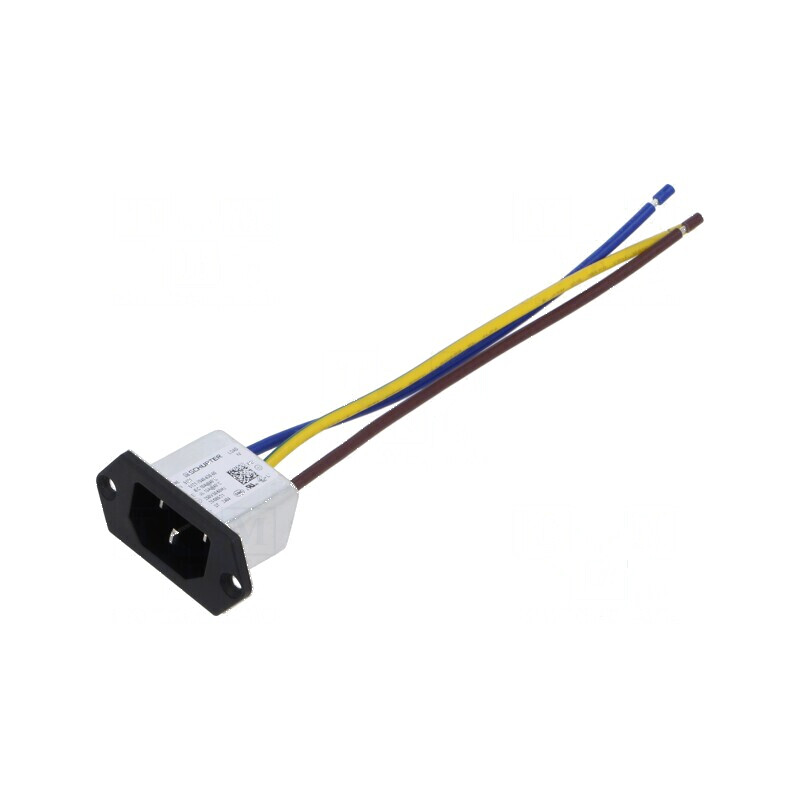 Conector alimentare AC soclu tată 10A 250VAC IEC 60320 | Electronic-mag.ro | Componente Electronice