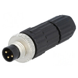 Conector M8 tată PIN 3 pe cablu mufă E 4A Filet M8 | Electronic-mag.ro | Componente Electronice