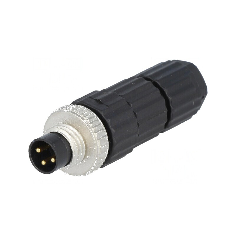 Conector M8 tată PIN 3 pe cablu mufă E 4A Filet M8 | Electronic-mag.ro | Componente Electronice