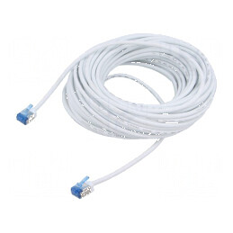 Patch cord U/FTP 6a alb 15m | Electronic-mag.ro | Componente Electronice