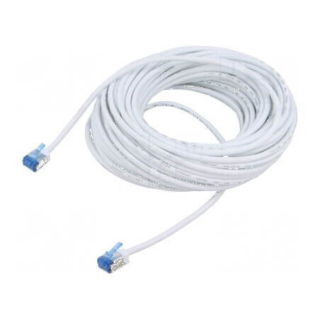 Patch cord U/FTP 6a alb 15m | Electronic-mag.ro | Componente Electronice