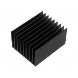 Radiator extrudat cu aripioare universale neagră - L: 75mm | Electronic-mag.ro | Componente Electronice