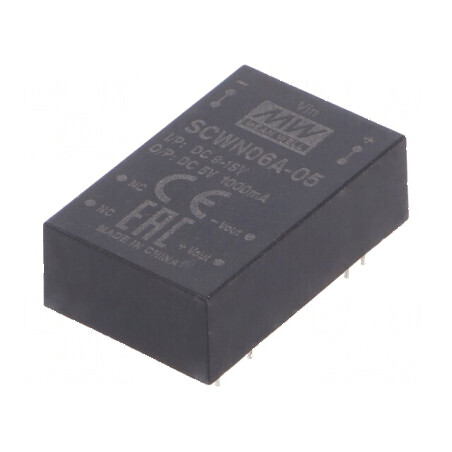 Convertor DC-DC 6W 9-18V la 5VDC 1000mA DIP24 | Electronic-mag.ro | Componente Electronice