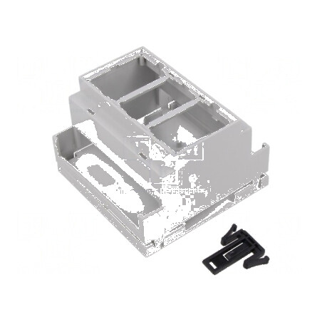Carcasă pentru şină DIN Y: 90mm X: 88mm Z: 58mm gri deschis | Electronic-mag.ro | Componente Electronice