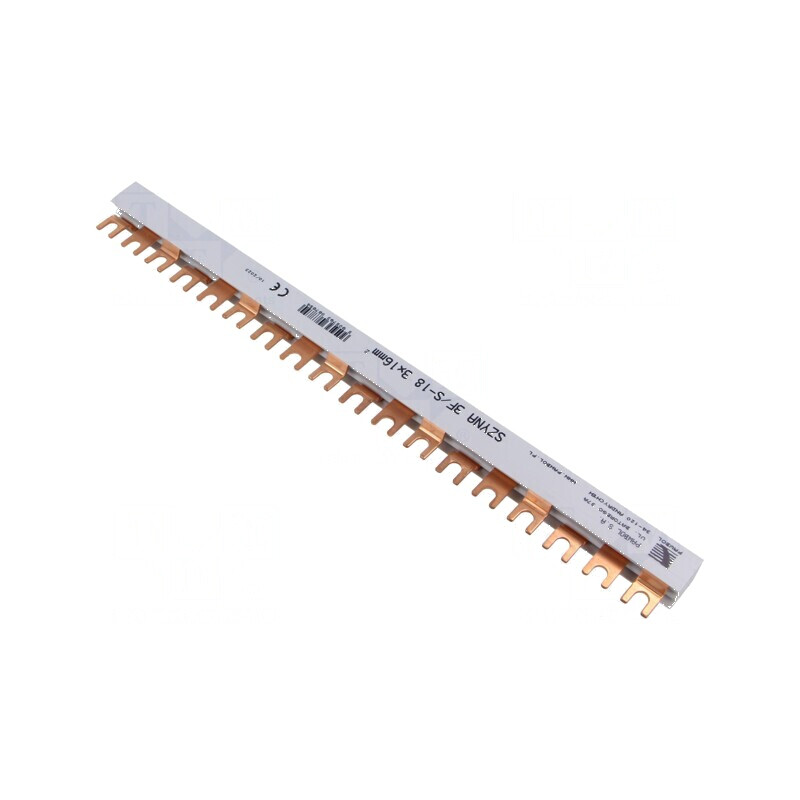 Bară colectoare 16mm2 Poli: 3 Unom: 400V 100A tip pieptene - Bară colectoare 16mm2 3 poli 400V 100A | Electronic-mag.ro | Componente Electronice