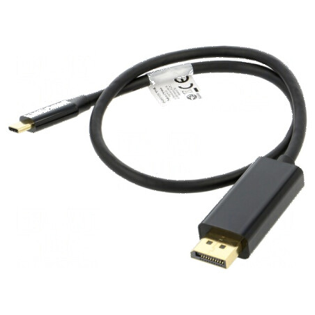 Adaptor DisplayPort 1.2 USB 3.2 0,5m negru | Electronic-mag.ro | Componente Electronice