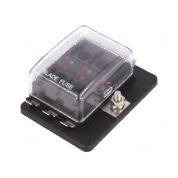Cutie de siguranţe înşurubare Term: conectori 6,3mm | Electronic-mag.ro | Componente Electronice