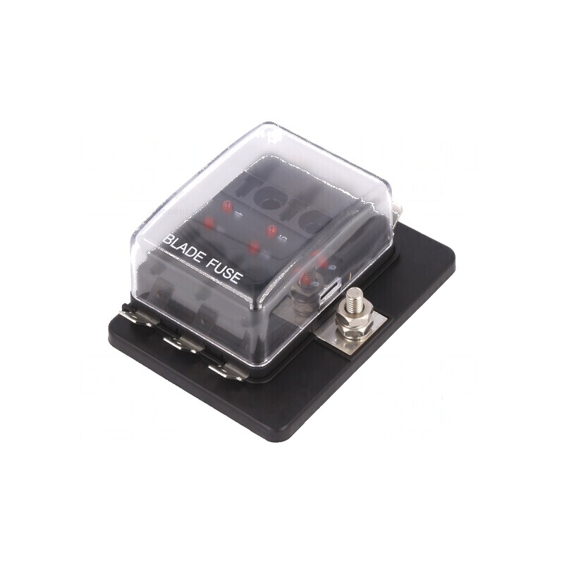 Cutie de siguranţe înşurubare Term: conectori 6,3mm | Electronic-mag.ro | Componente Electronice