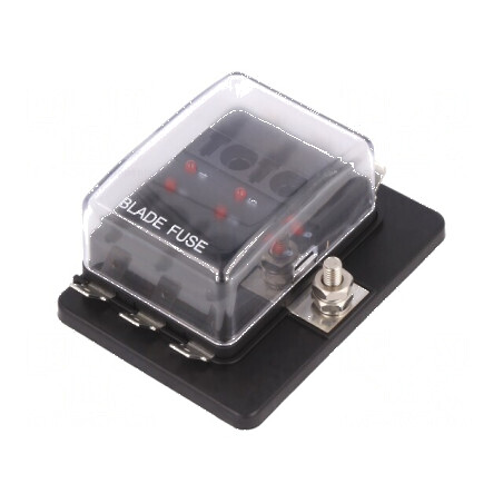 Cutie de siguranţe înşurubare Term: conectori 6,3mm | Electronic-mag.ro | Componente Electronice