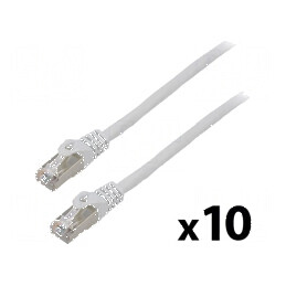 Patch cord F/UTP 6 litat CCA PVC gri 1,5m 26AWG Fire: 8 - Patch cord F/UTP gri 1,5m 26AWG Fire: 8 | Electronic-mag.ro | Componente Electronice