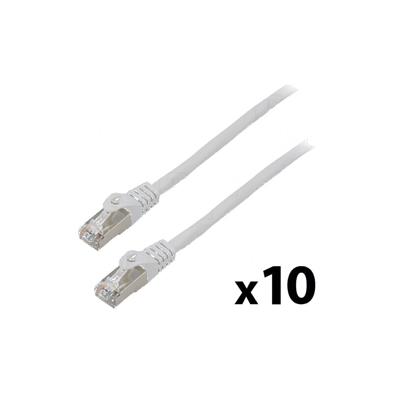 Patch cord F/UTP 6 litat CCA PVC gri 1,5m 26AWG Fire: 8 - Patch cord F/UTP gri 1,5m 26AWG Fire: 8 | Electronic-mag.ro | Componente Electronice