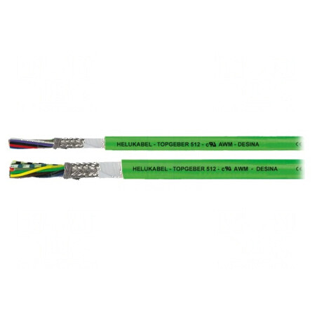 Cablu pentru servomotoare hibrid, TOPGEBER 512 portocaliu | Electronic-mag.ro | Componente Electronice