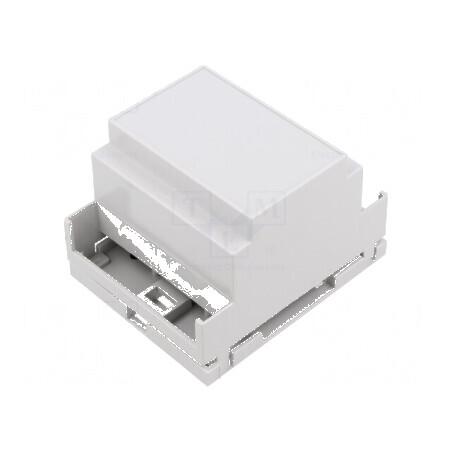 Carcasă pentru şină DIN gri deschis | Electronic-mag.ro | Componente Electronice