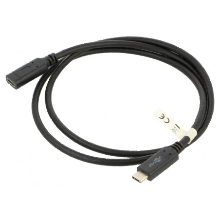 Cablu USB 3.1 USB C 1m negru 5Gbps 60W | Electronic-mag.ro | Componente Electronice