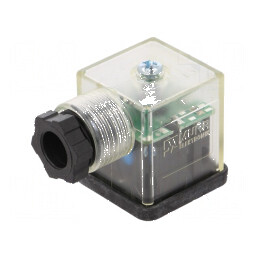 Conector cu valvă mufă format A 18mm mamă PIN 3 în unghi 90° | Electronic-mag.ro | Componente Electronice