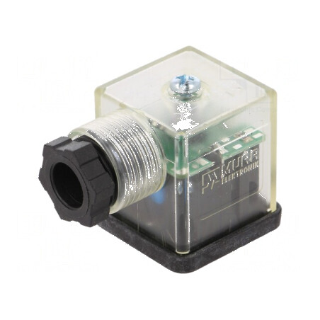 Conector cu valvă mufă format A 18mm mamă PIN 3 în unghi 90° | Electronic-mag.ro | Componente Electronice