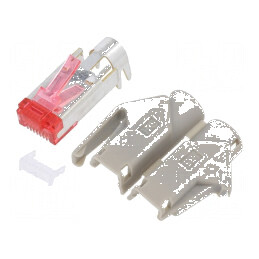 Conector RJ45 Cat 6 aurit 8p8c pe cablu | Electronic-mag.ro | Componente Electronice