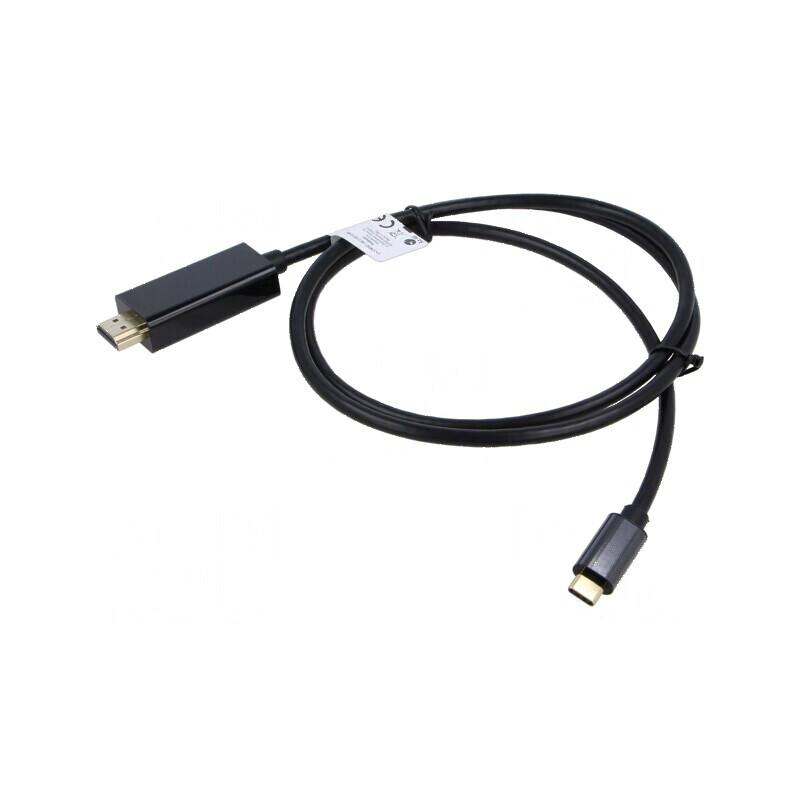 Adaptor USB-C la HDMI 1m negru | Electronic-mag.ro | Componente Electronice