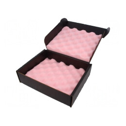 Cutie cu burete ESD 191x229x64mm conductoare | Electronic-mag.ro | Componente Electronice