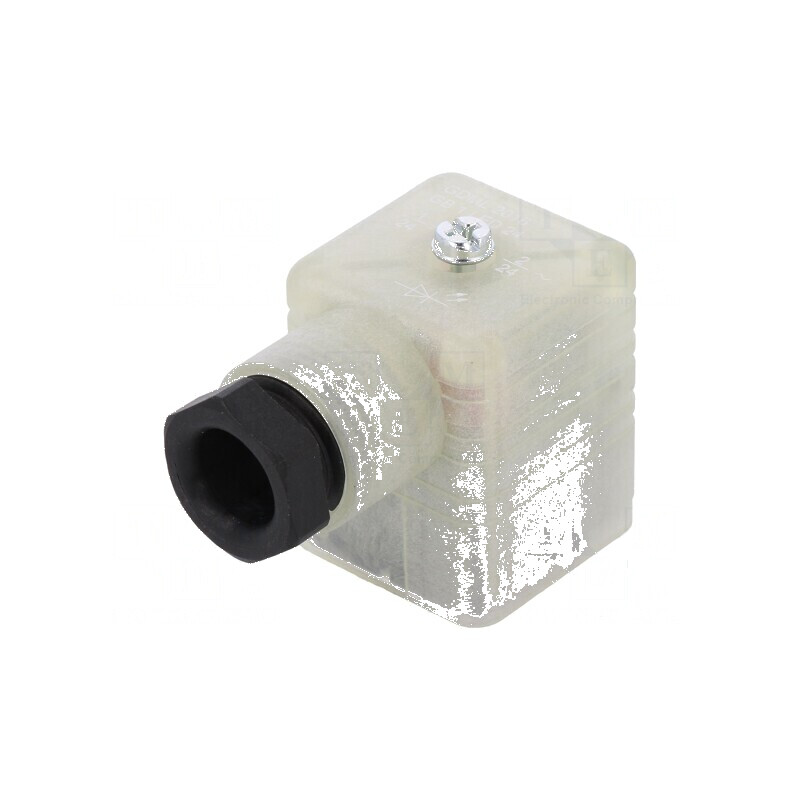 Conector cu valvă mufă format A 18mm mamă PIN 3 în unghi 90° | Electronic-mag.ro | Componente Electronice