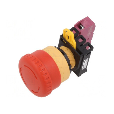 Comutator de siguranță cu 2 contacte NC, roșu | Electronic-mag.ro | Componente Electronice
