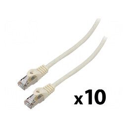 Patch cord F/UTP 6 litat CCA PVC alb 1,5m 26AWG Fire: 8 - Patch cord alb 1,5m | Electronic-mag.ro | Componente Electronice