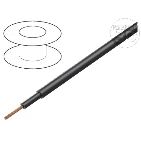 Cablu POWER 1000-YFR 1x35mm2 Cu PVC negru 600V,1000V | Electronic-mag.ro | Componente Electronice
