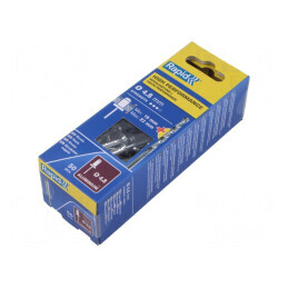 Nituri aluminiu 4,8mm lungime 25mm - set 50 buc. | Electronic-mag.ro | Componente Electronice