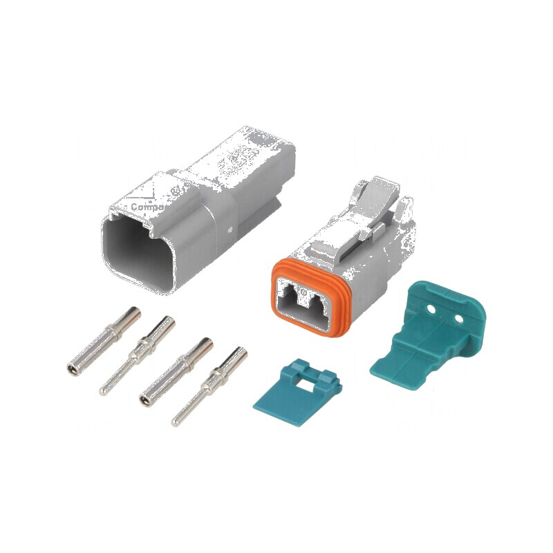 Conector cablu-cablu tată mamă AT 2 pini 13A | Electronic-mag.ro | Componente Electronice