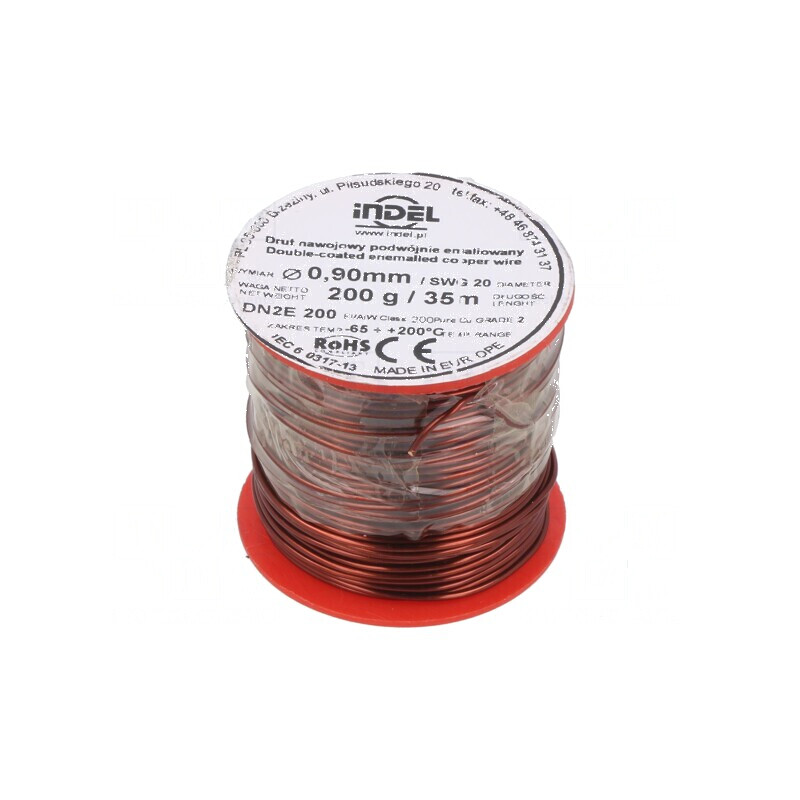 Sârmă dublu emailată 0,9mm 0,2kg -65÷200°C | Electronic-mag.ro | Componente Electronice